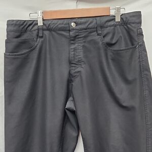 FootJoy Mens 36 30 Black Athletic Fit Pants Great Condition Golf Casual Dress